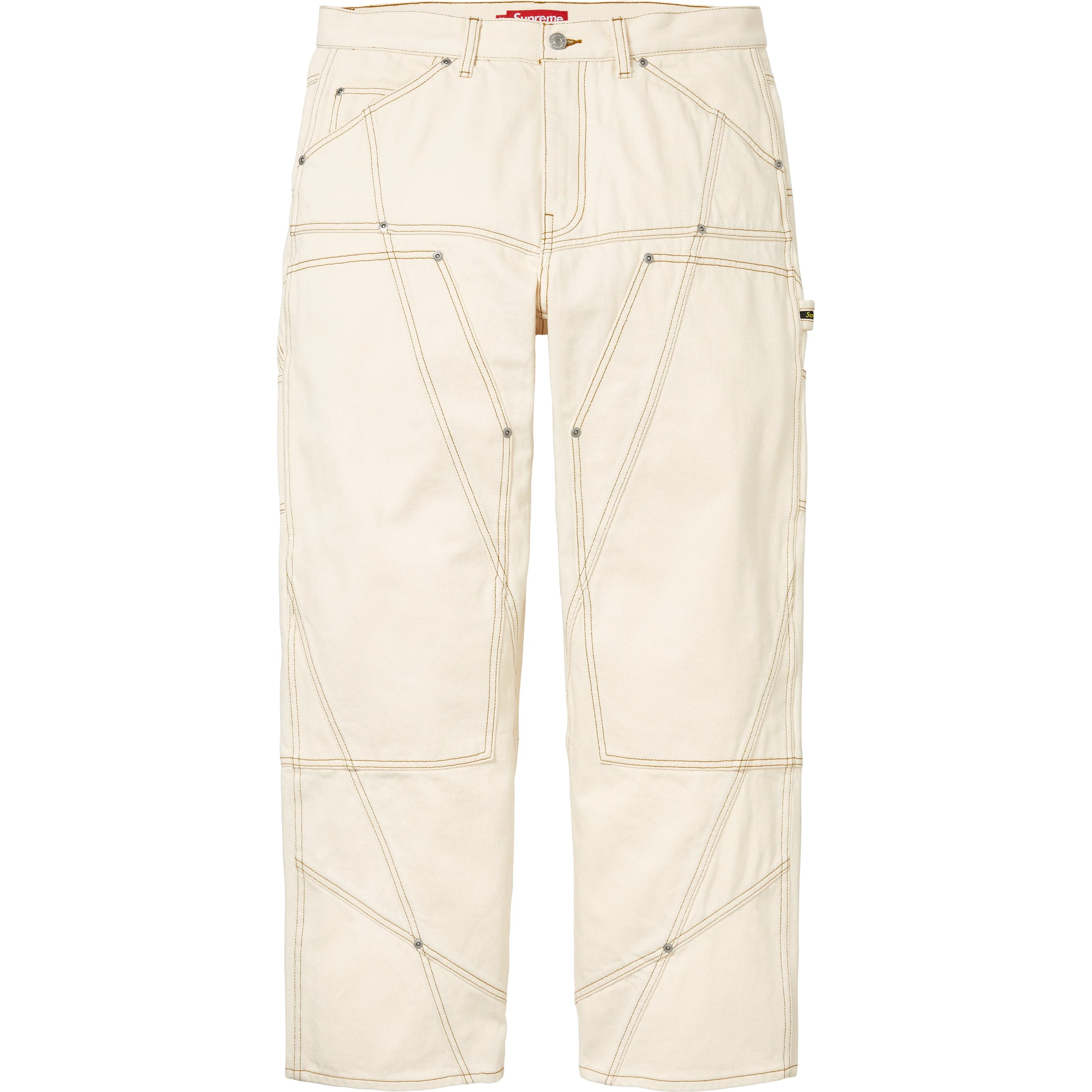Contrast Stitch Double Knee Painter Jean view 13